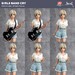 Estatua Girls Band Cry 1-7 Natsu wo Mankitsu shite Sakebe Series No. 3 Rupa 26 cm