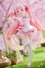 Estatua Hatsune Miku Newley Written Sakura Miku Japanese Cafe Ver. Reissue 18 cm