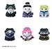 Figuras Hunter x Hunter Mega Cat Project Mini Nyanter x Nyanter the Phantom Troupe x Cat 3 cm Blind Box Expositor (8)