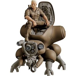 Maqueta Ghost in the Shell Model Kit PLAMAX minimum factory Batou con Fuchikoma 8 cm