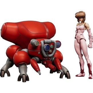 Maqueta Ghost in the Shell Model Kit PLAMAX minimum factory Motoko Kusanagi con Fuchikoma 8 cm
