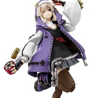 Maqueta Guilty Gear Strive Plastic Model Kit Bridget Articulated Purple Color Ver. 14 cm