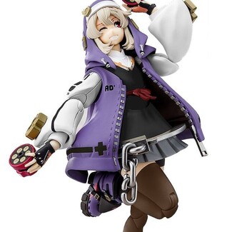 Maqueta Guilty Gear Strive Plastic Model Kit Bridget Articulated Purple Color Ver. 14 cm