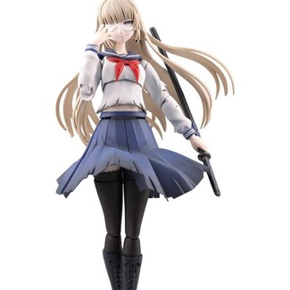 Maqueta Sousai Shojo Teien Model Kit 1-10 Kuon Yakushiji Maria Kagaribi Damage Ver. School Girl Emulation 16 cm