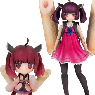 Model Kit Tohoku Zunko 1-12 Plafia Tohoku Kiritan Mini Figure Set 12 cm