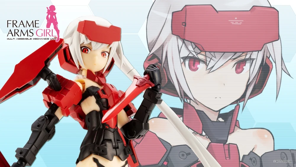 Figura Frame Arms Girl Jinrai & Weapon Set