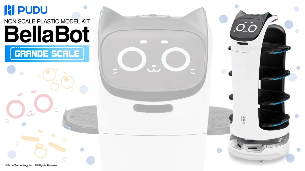 Model kit Pudu Robotics BellaBot Kotobukiya