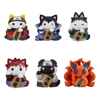 Minifiguras Naruto Shippuden Mega Cat Project Nyaruto! Fortune Cats Naruto Uzumaki & Friends Ver. 7 cm Surtido (6)