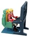 Diorama Mobile Suit Gundam G.M.G. Collection EX White Base Bridge Radio Operator Desk Set 10 cm (with gift)