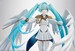Estatua Mobile Suit Gundam x Hatsune Miku Lucrea Hatsune Miku x Wing Gundam Zero EW 45th Anniversary 27 cm