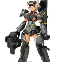 Model Kit Frame Arms Girl Gourai-Kai (Black) with FGM148 Type Anti-Tank Missile 16 cm