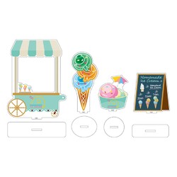 Accesorios para las Figuras Nendoroid Acrylic Stand Decorations: Ice Cream Parlor