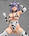 Estatua Nukitashi The Animation 1-5 Misaki Hotori Cow print costume 22 cm
