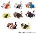 Figuras One Piece Mega Cat Project Egghead NyanPieceNyan! Stickie! 3 cm Surtido (8)