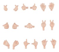 Accesorios para las Figuras Nendoroid Doll Original Character Hand Parts Set 02 (Cream)