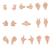 Accesorios para las Figuras Nendoroid Doll Original Character Hand Parts Set 02 (Peach)