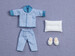 Accesorios para las Figuras Nendoroid Doll Original Character Outfit Set: Pajamas (Blue)