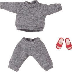 Accesorios para las Figuras Nendoroid Doll Original Character Outfit Set: Sweatshirt and Sweatpants (Gray)