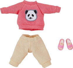 Accesorios para las Figuras Nendoroid Doll Original Character Outfit Set: Sweatshirt and Sweatpants (Pink)