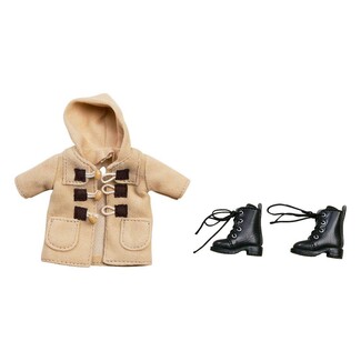 Accesorios para las Figuras Nendoroid Doll Original Character Warm Clothing Set: Boots & Duffle Coat (Beige)