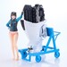 Maqueta Original Character PLAMAX MF-97 minimum factory Minori with Honda BF350 Grand Prix White 10 cm