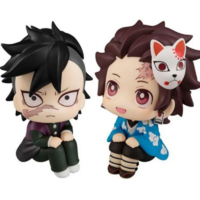 Pack 2 figuras Tanjiro Kamado and Genya Lookup Demon Slayer Kimetsu no Yaiba 11cm