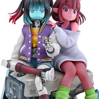 Pack de 2 Figuras Milky Subway The Galactic Limited Express Chiharu & Makina 18 cm