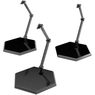 Pack de 3 Caballetes para Mini Figuras The Simple Stand Mini Nendoroid More Black Hex Type