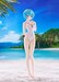 Figura Rebuild of Evangelion Pop Up Parade Beach Queens Rei Ayanami (One-Piece Style) L Size 22 cm