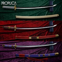 Rplicas Espadas One Piece Set de 3 Proplica 1/1 Roronoa Zoro Three Sword Style 95 cm