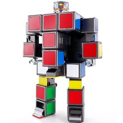 Figura Rubiks Cube Diecast Soul of Chogokin Rubiks Cube Robo 15 cm