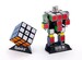 Figura Rubiks Cube Diecast Soul of Chogokin Rubiks Cube Robo 15 cm