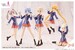 Model Kit Sousai Shojo Teien 1-10 Ao Gennai Wakaba Girls' High School Winter Clothes 16 cm