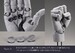Model kit Takahiro Kagami Artist Support Item Hand 1-1 Model Men -L Gray 22 cm