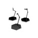 Pack de 3 Caballetes para Mini Figuras The Simple Stand Mini Nendoroid More Black Hex Type