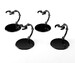 Pack de 4 Caballetes para Mini Figuras The Simple Stand Mini Nendoroid More mini Black