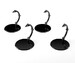 Pack de 4 Caballetes para Mini Figuras The Simple Stand Mini Nendoroid More mini Black
