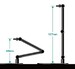 Pack de 4 Caballetes para Mini Figuras The Simple Stand Mini Nendoroid More mini Black