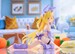 Figura To Love-Ru Darkness MOFLOCK Golden Darkness (Fluffy Bunny Ver.) 13 cm