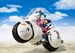 Vehculo con Figura Dragon Ball S.H. Figuarts Bulma's Motorcycle Hoipoi Capsule No. 9 17 cm